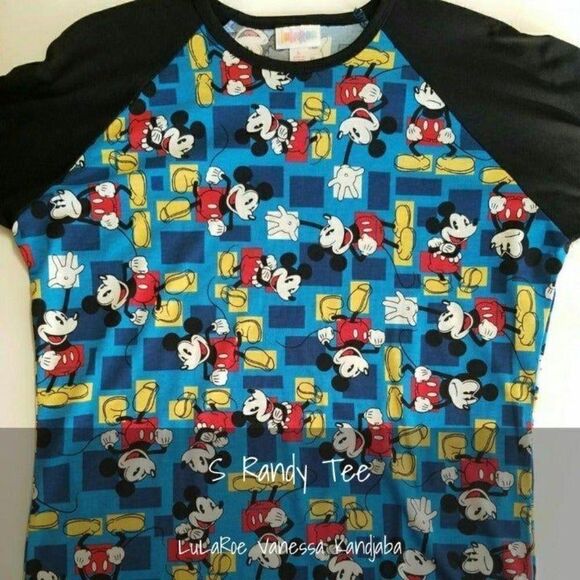 LuLaRoe Randy Disney Mickey Mouse Shirt - Picture 1 of 1